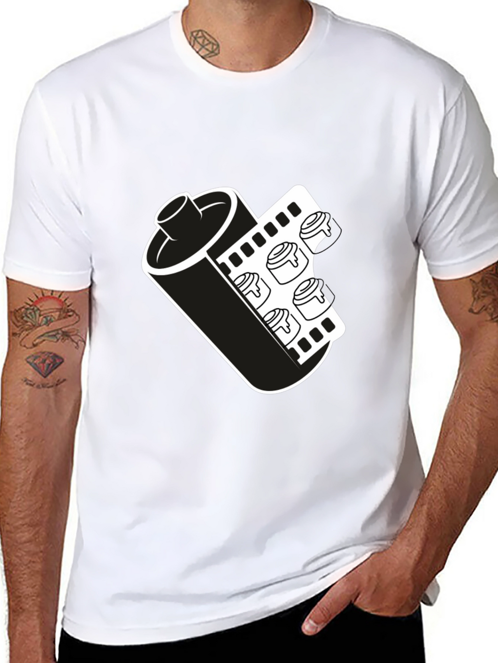 Retro Film Roll T-Shirt - Classic Photography Tee