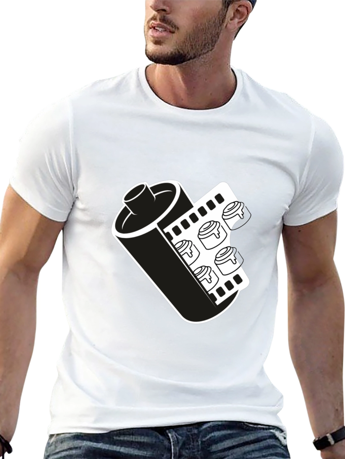 Retro Film Roll T-Shirt - Classic Photography Tee