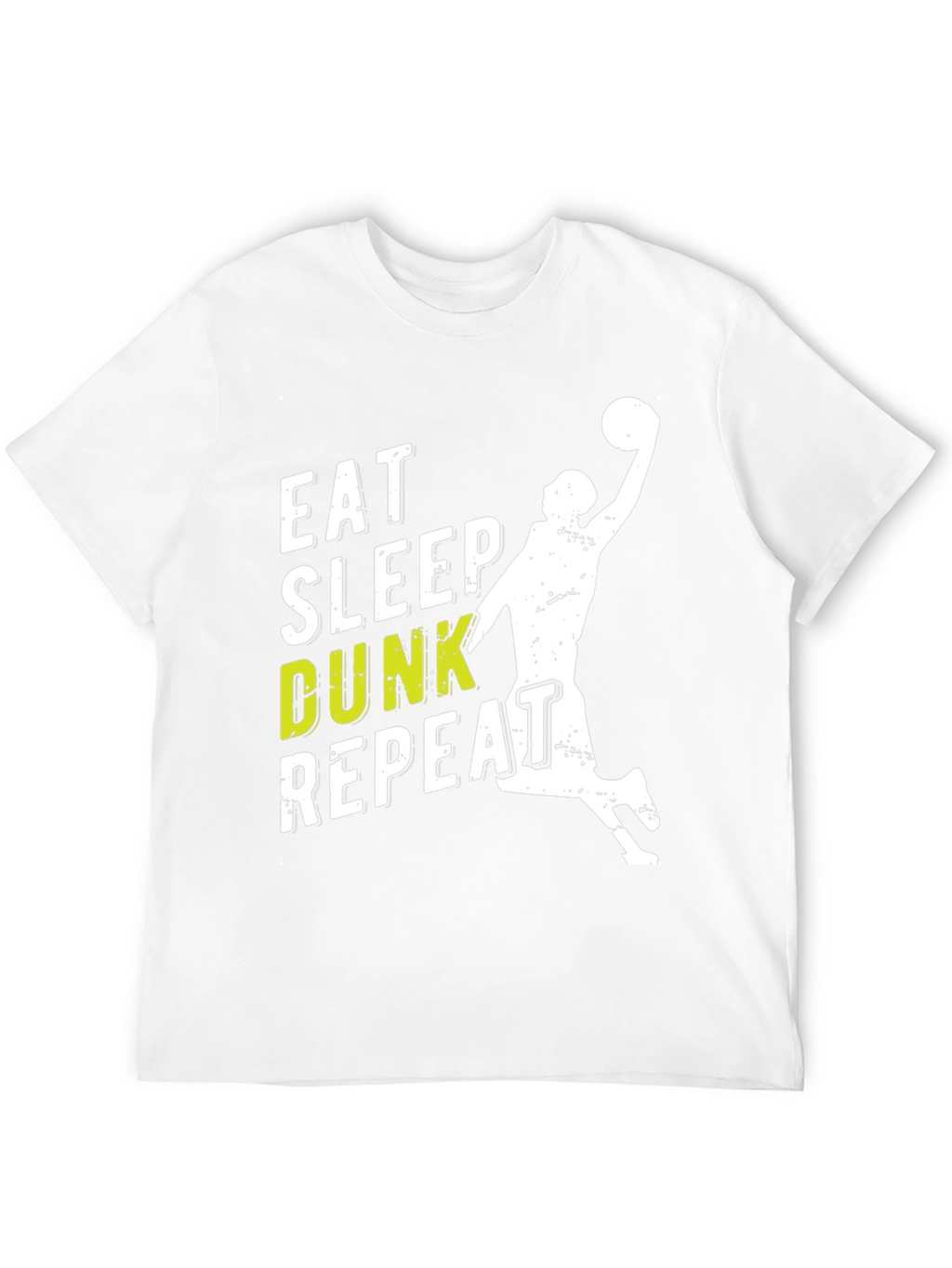 Eat Sleep Dunk Repeat Black Graphic Tee