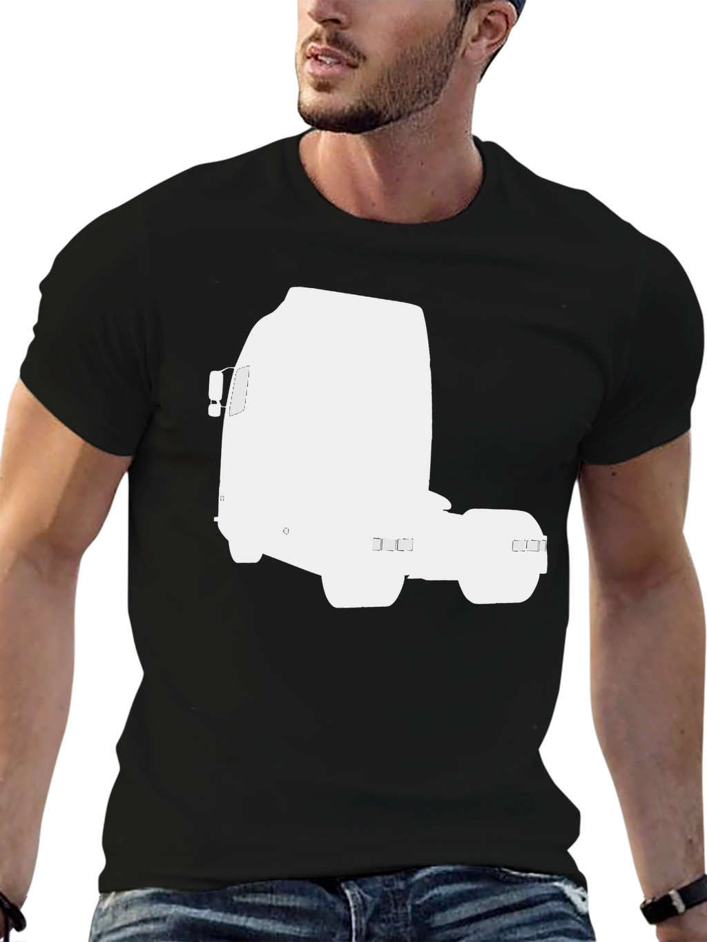 Truck Silhouette T-Shirt - Classic Black Tee