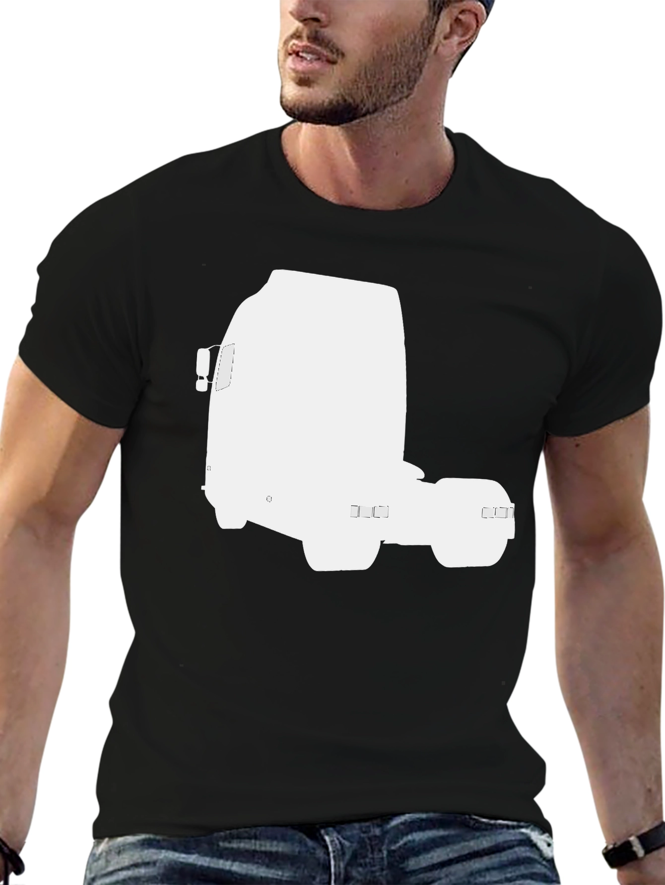 Truck Silhouette T-Shirt - Classic Black Tee