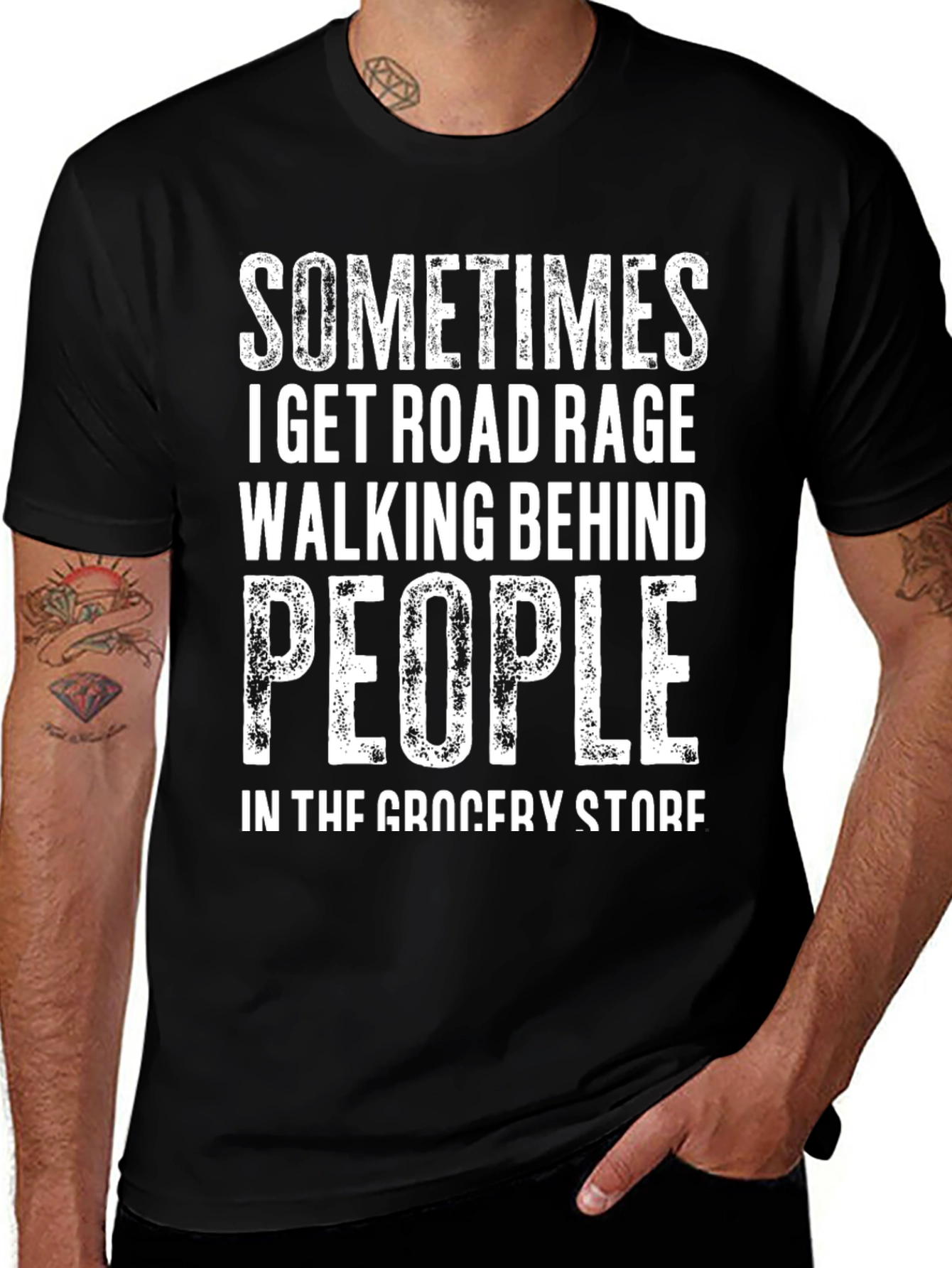 Road Rage Grocery Store T-Shirt