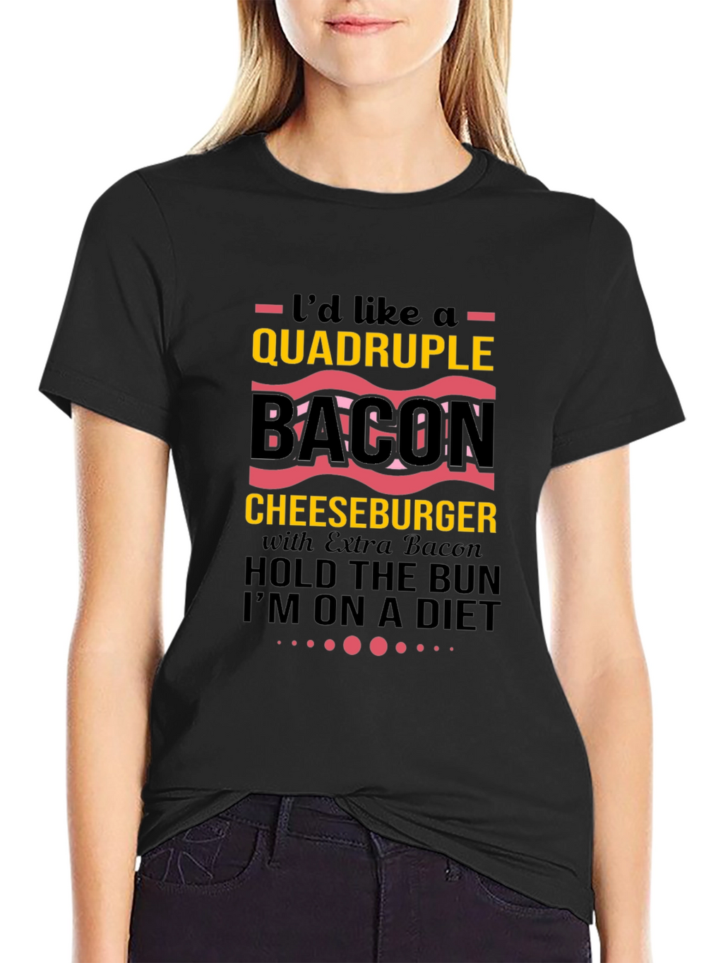 Quadruple Bacon Cheeseburger T-Shirt