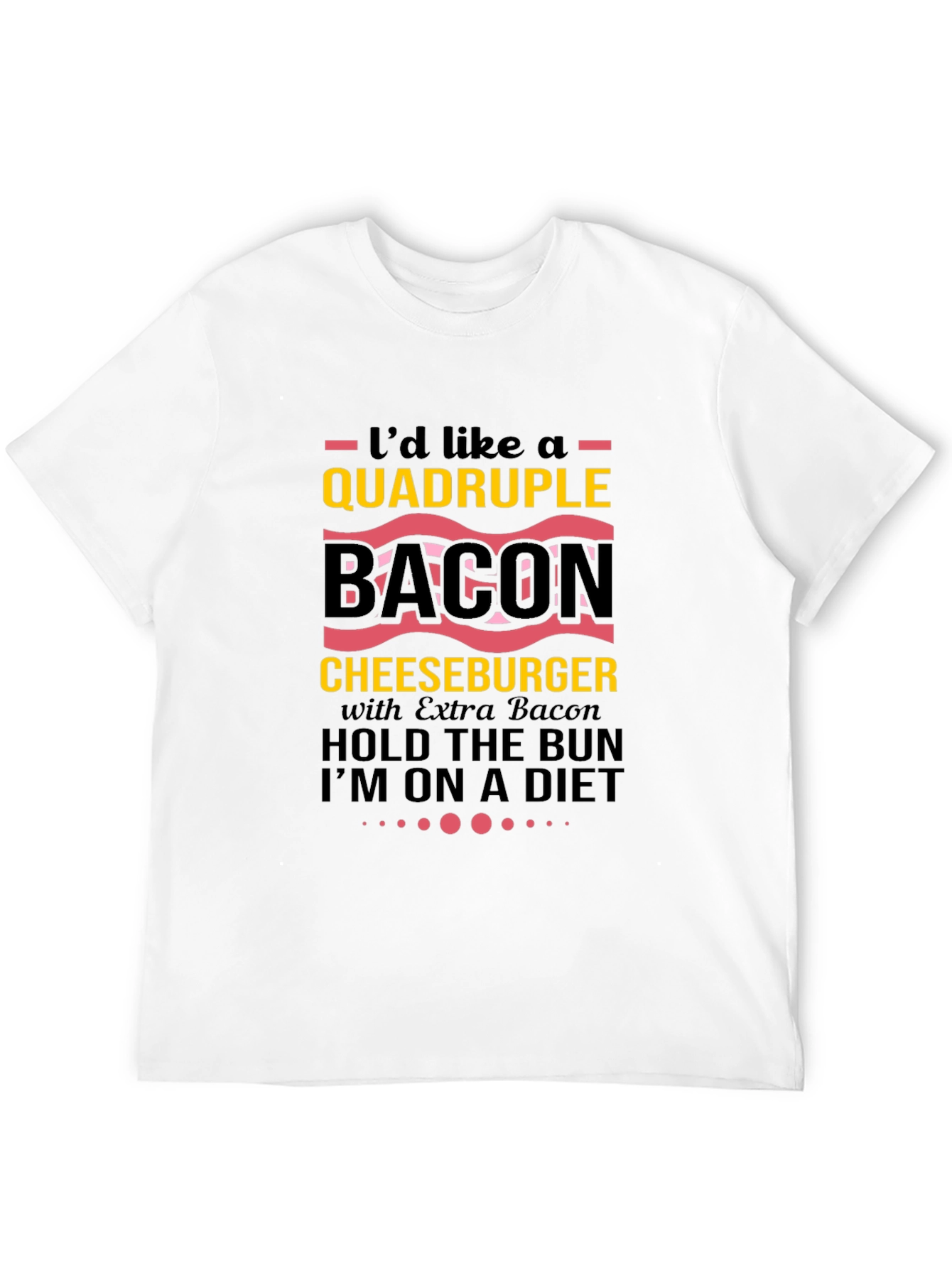 Quadruple Bacon Cheeseburger T-Shirt
