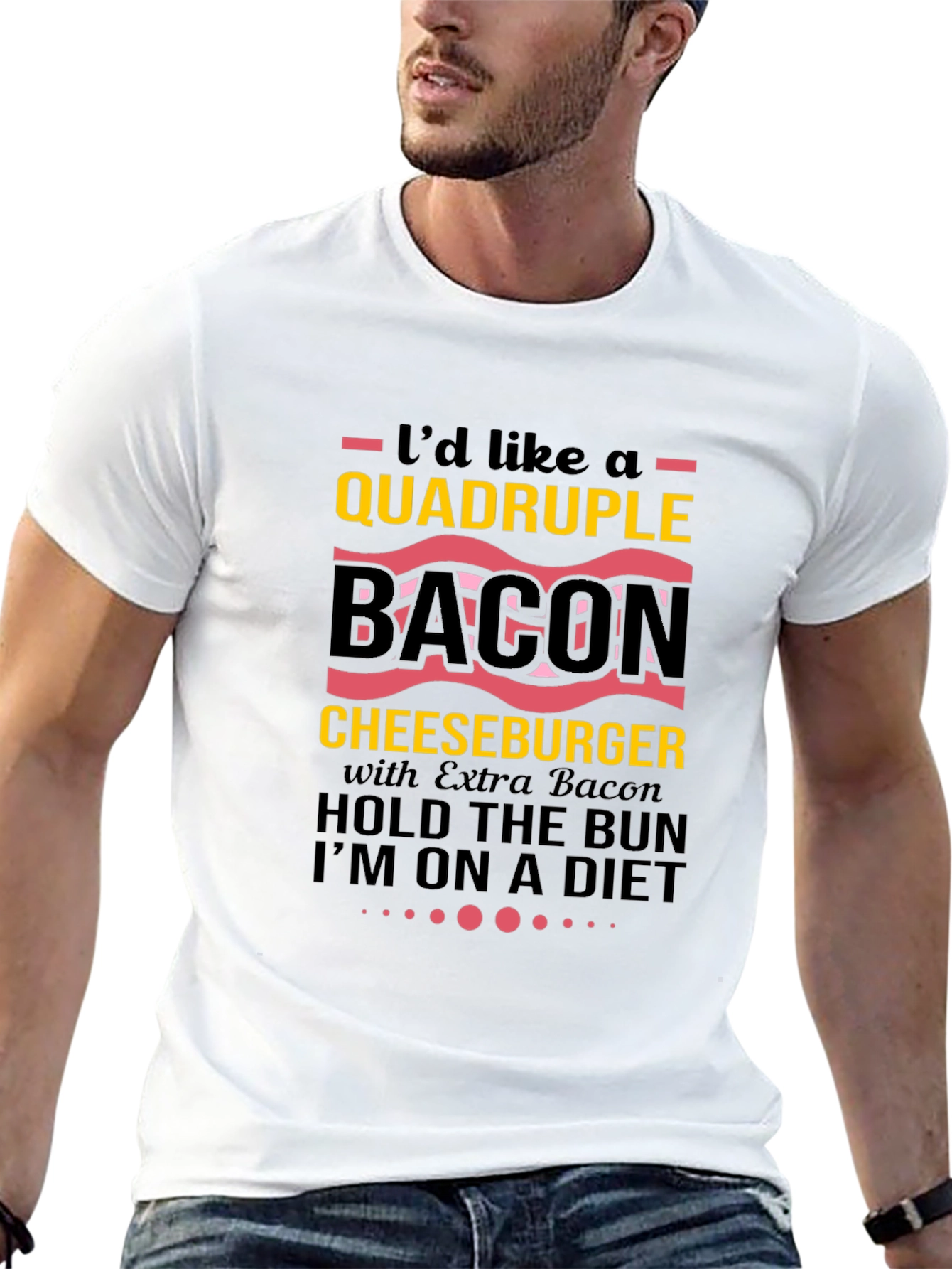 Quadruple Bacon Cheeseburger T-Shirt