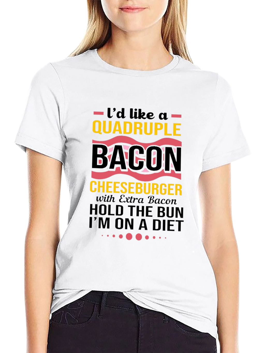 Quadruple Bacon Cheeseburger T-Shirt