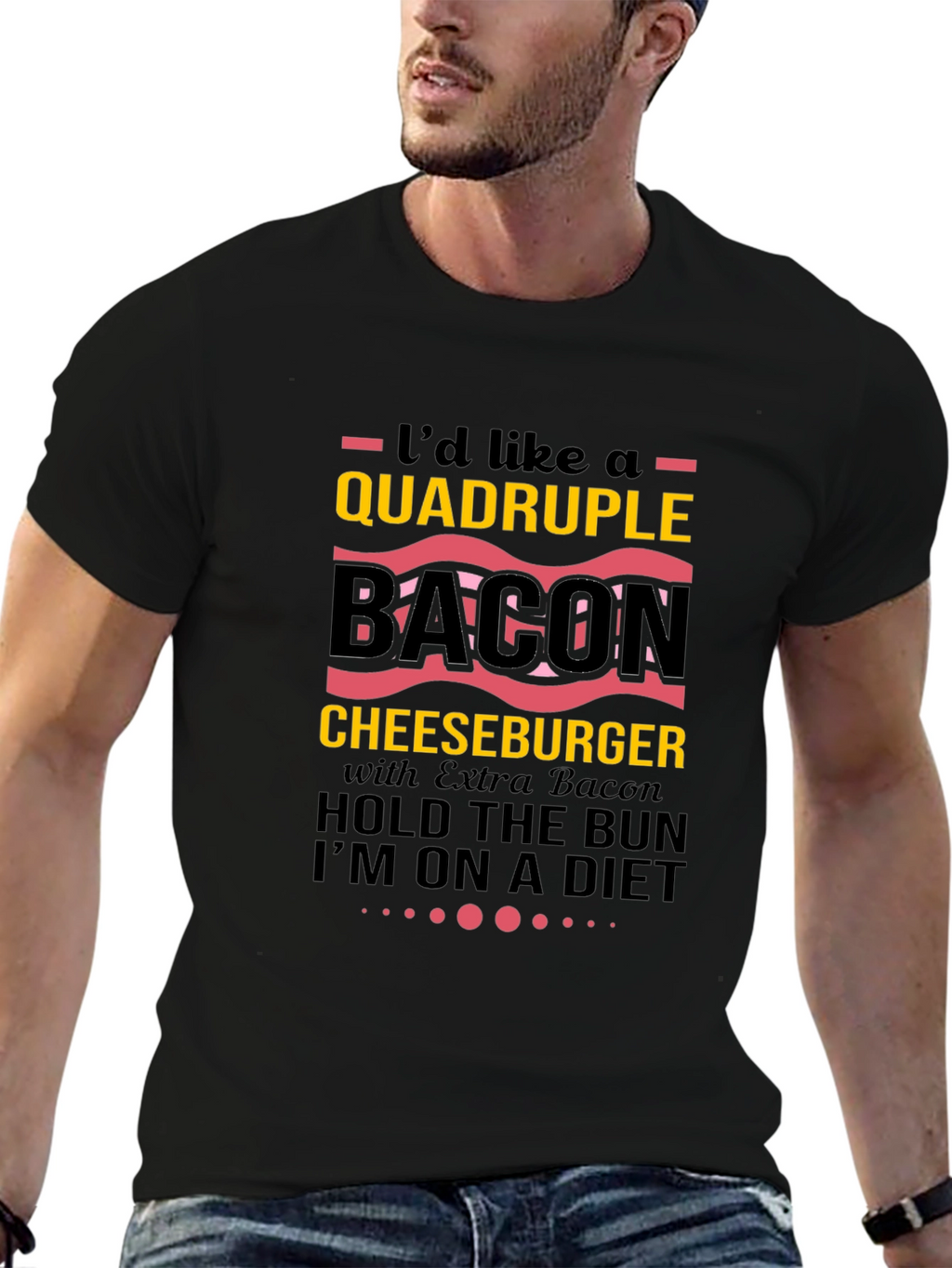 Quadruple Bacon Cheeseburger T-Shirt