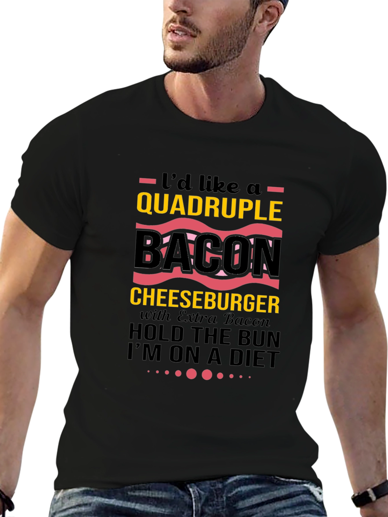 Quadruple Bacon Cheeseburger T-Shirt