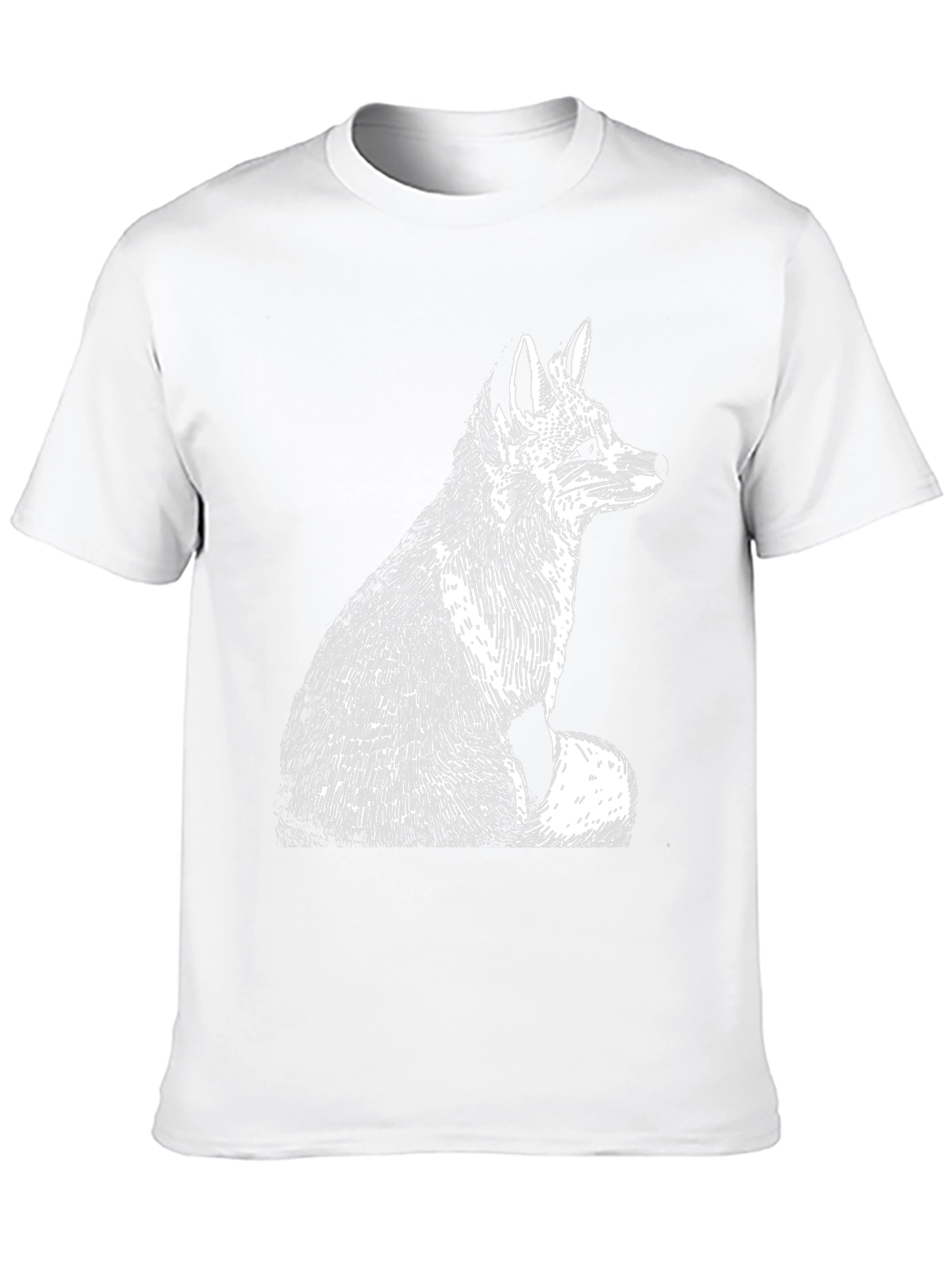 Fox Graphic Tee - Classic Black Cotton T-Shirt