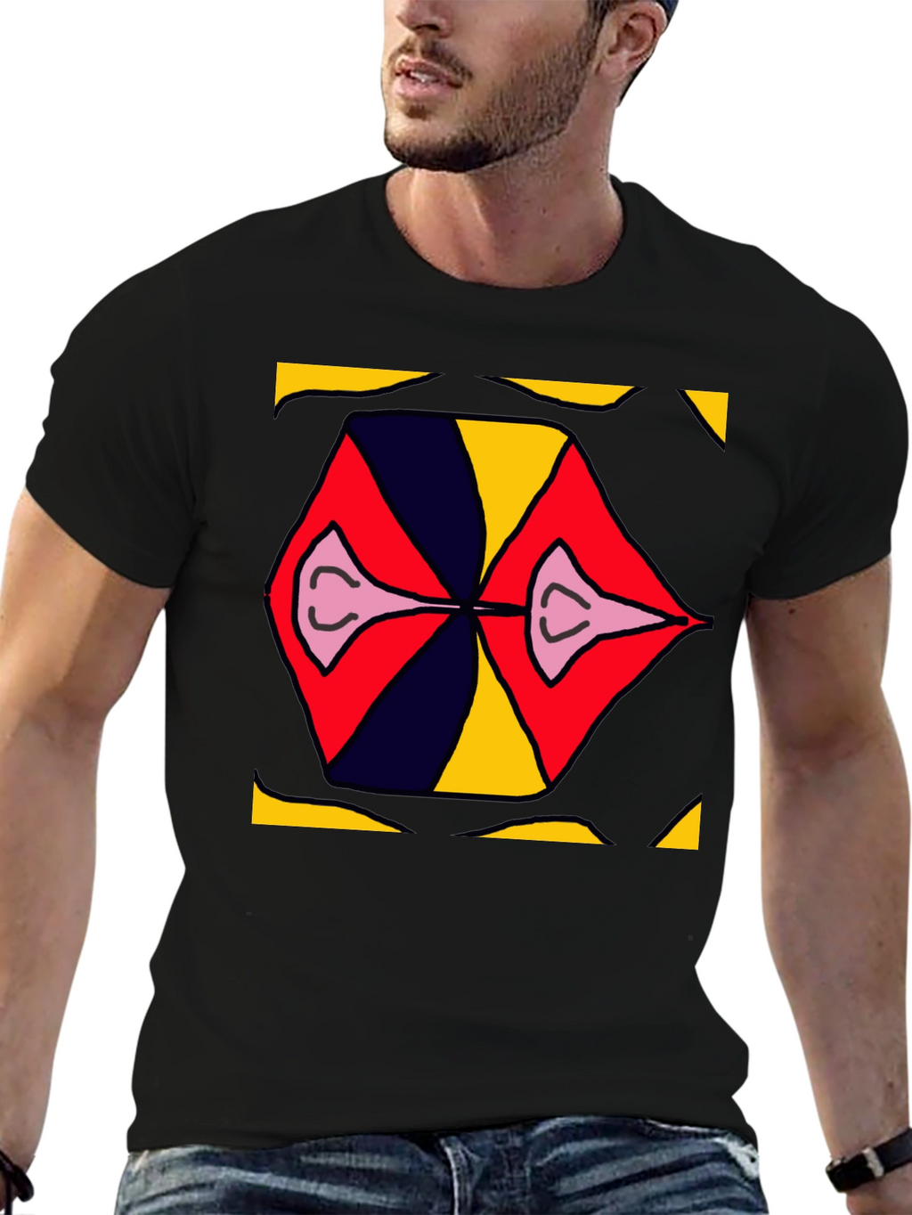 Abstract Graphic Print T-Shirt