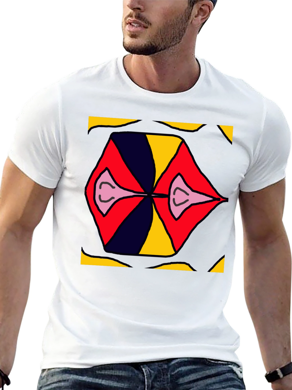 Abstract Graphic Print T-Shirt