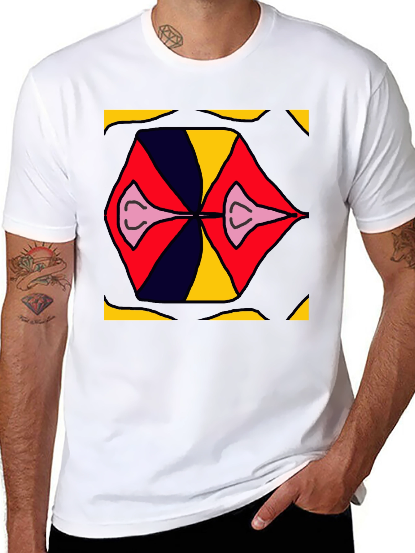 Abstract Graphic Print T-Shirt