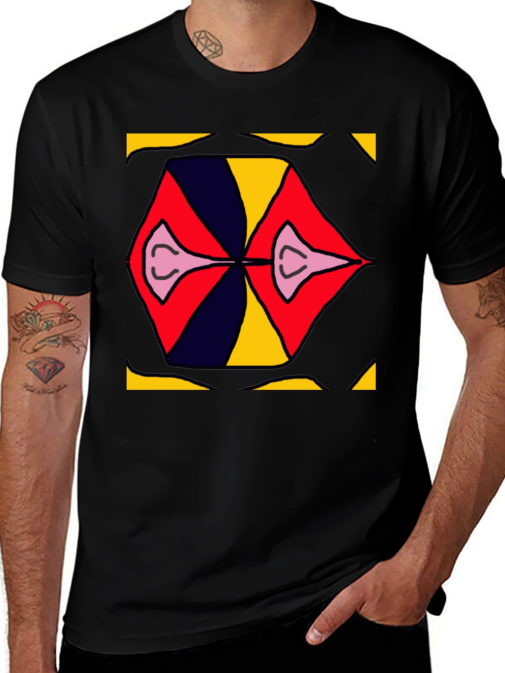 Abstract Graphic Print T-Shirt