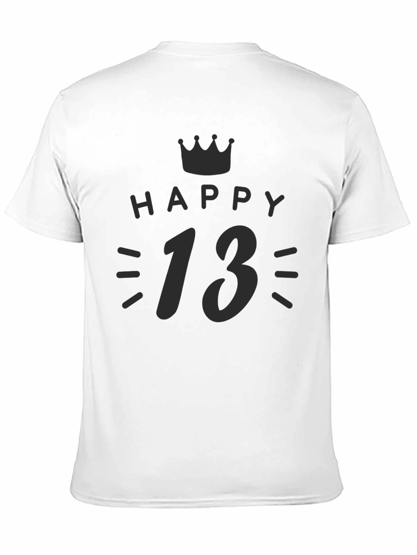 Happy 13th Birthday Black T-Shirt