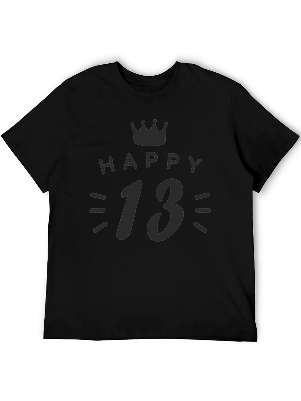 Happy 13th Birthday Black T-Shirt