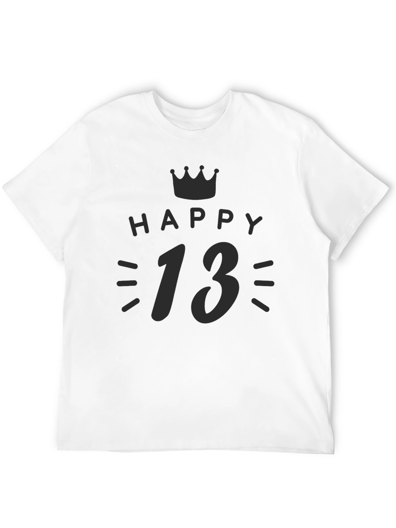 Happy 13th Birthday Black T-Shirt