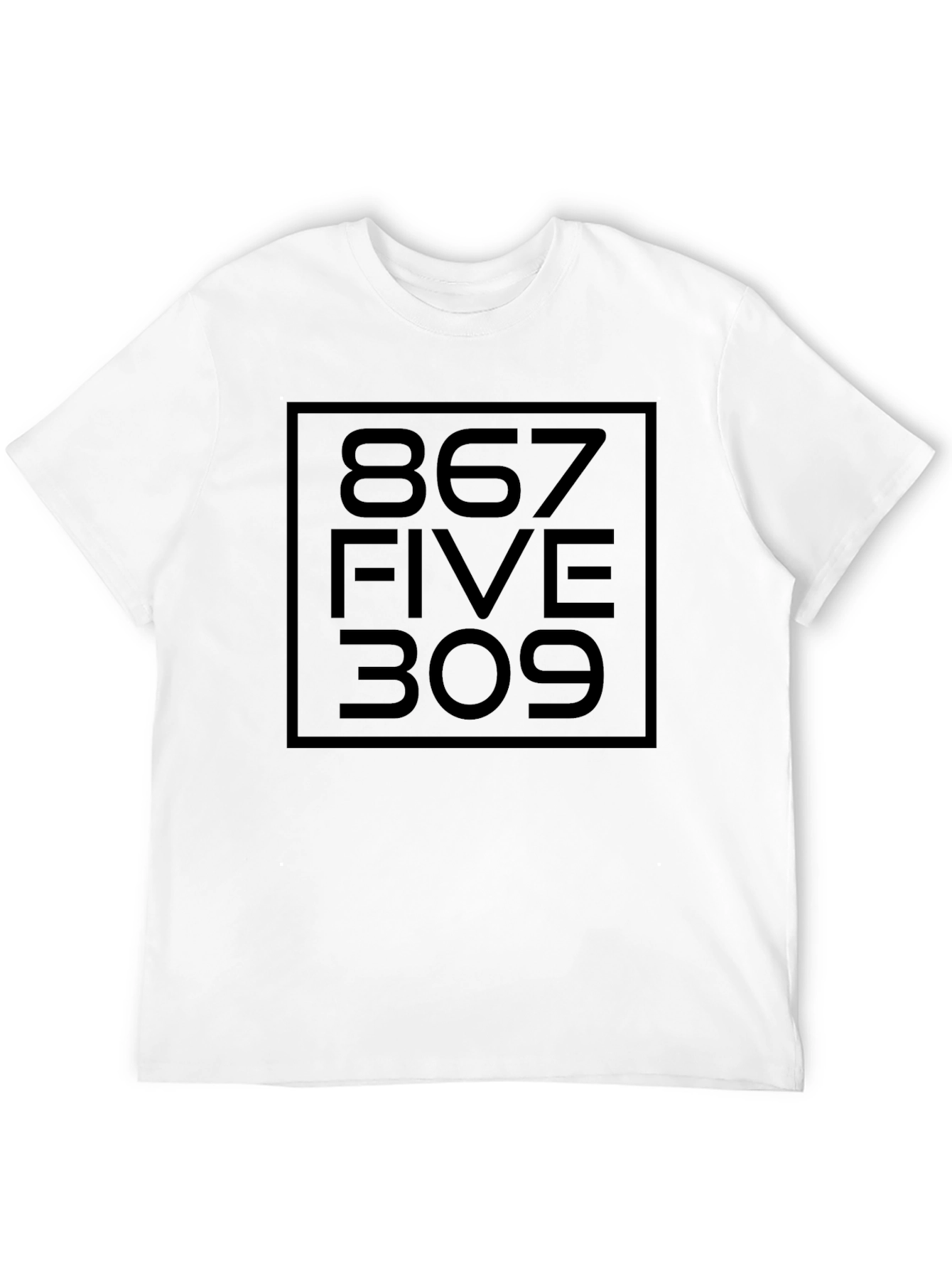 867-5309 Jennys Number Black Graphic Tee