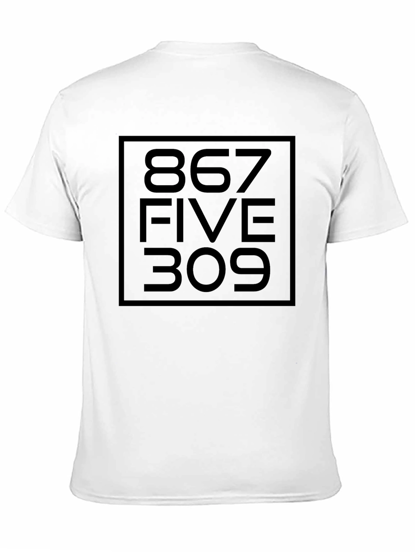 867-5309 Jennys Number Black Graphic Tee