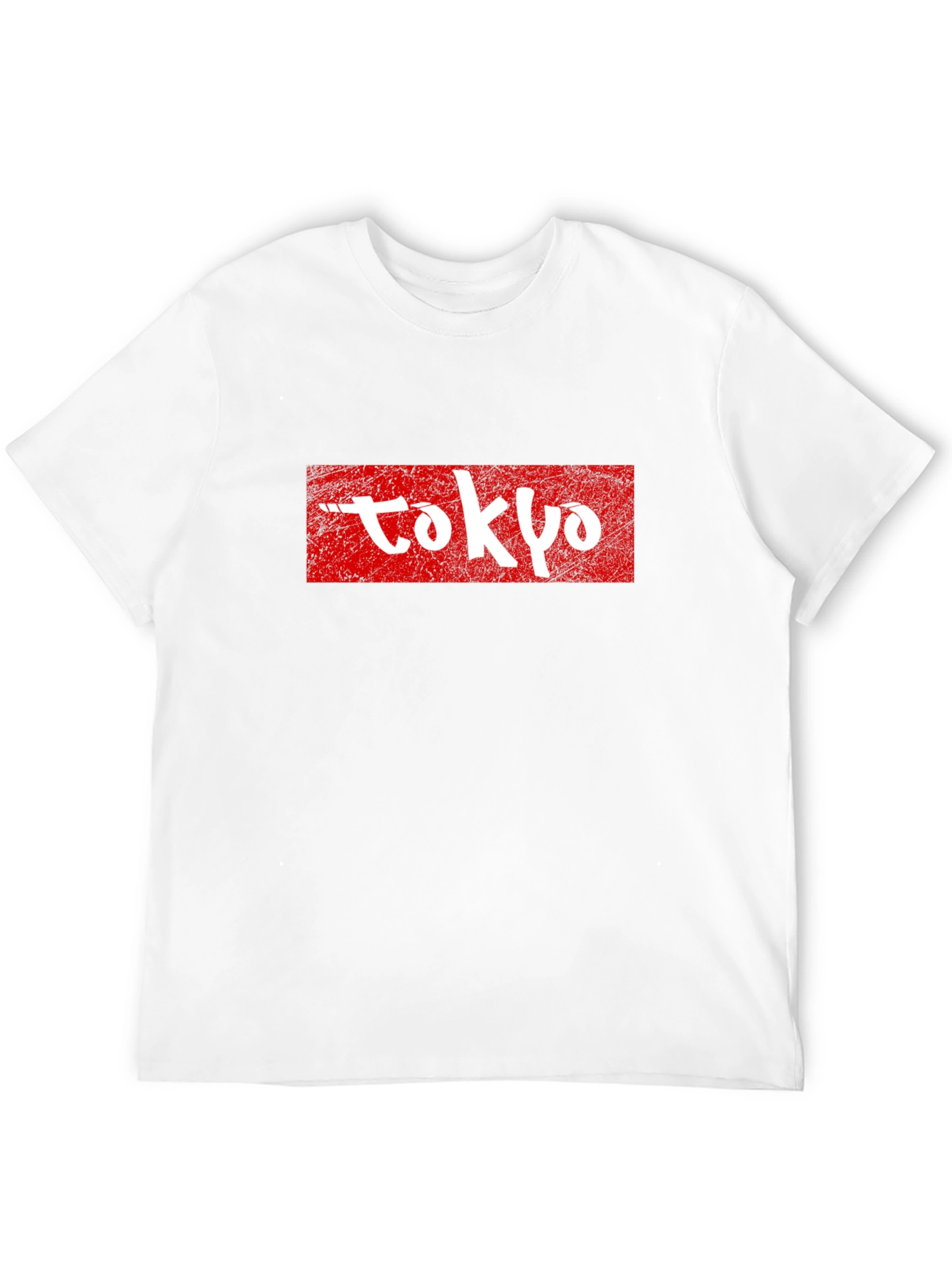 Tokyo Graphic Tee - Red and White on Black