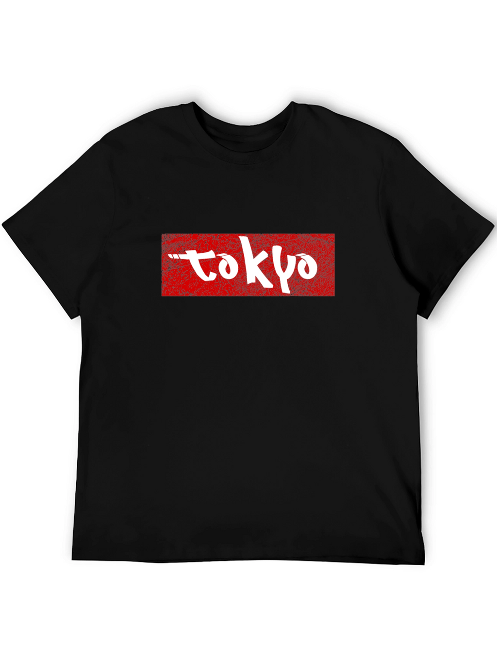 Tokyo Graphic Tee - Red and White on Black