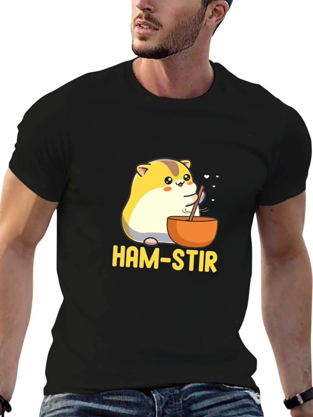 Ham-Stir T-Shirt - Cute Hamster Graphic Tee
