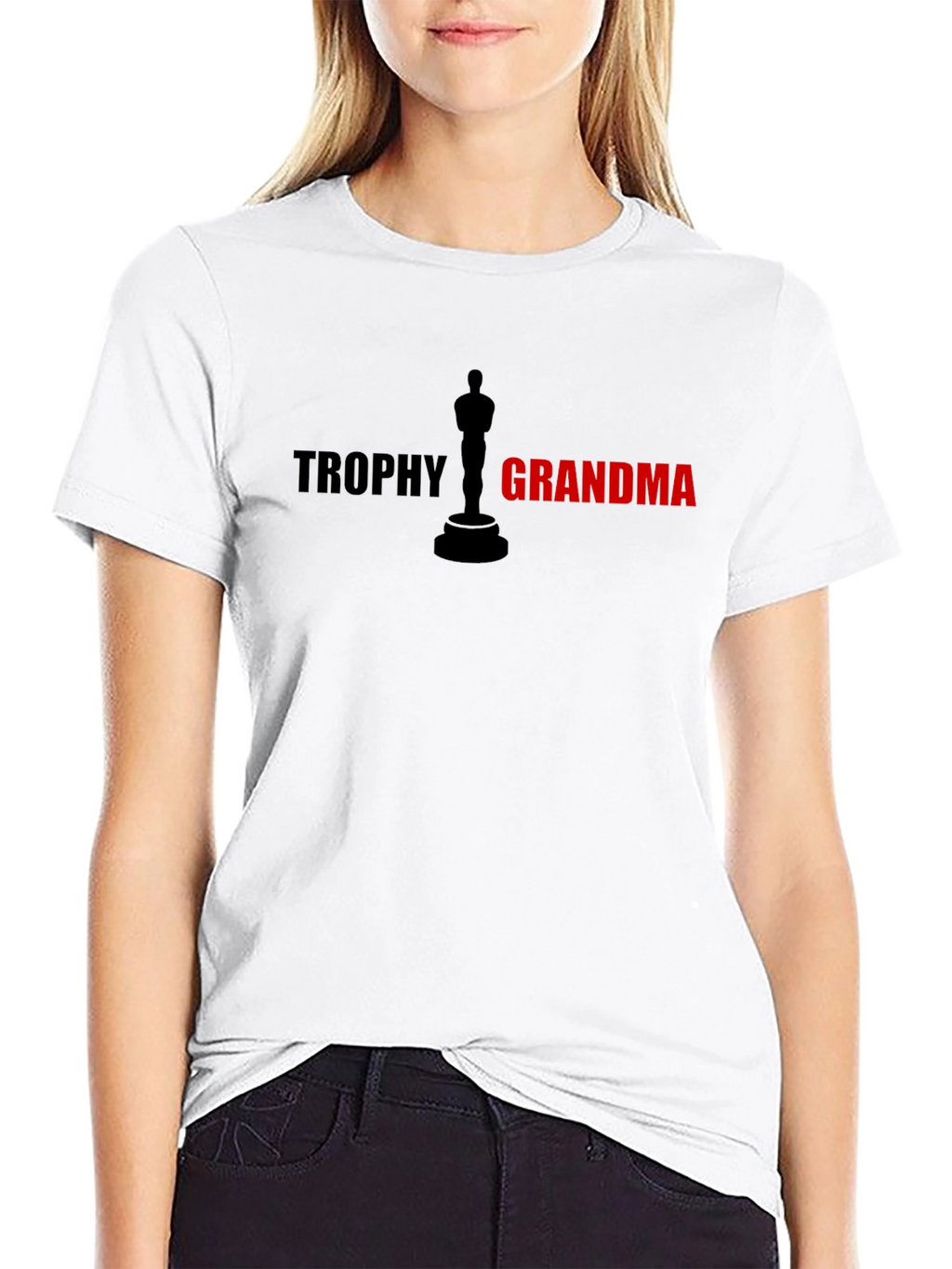 Trophy Grandma Graphic T-Shirt - Black