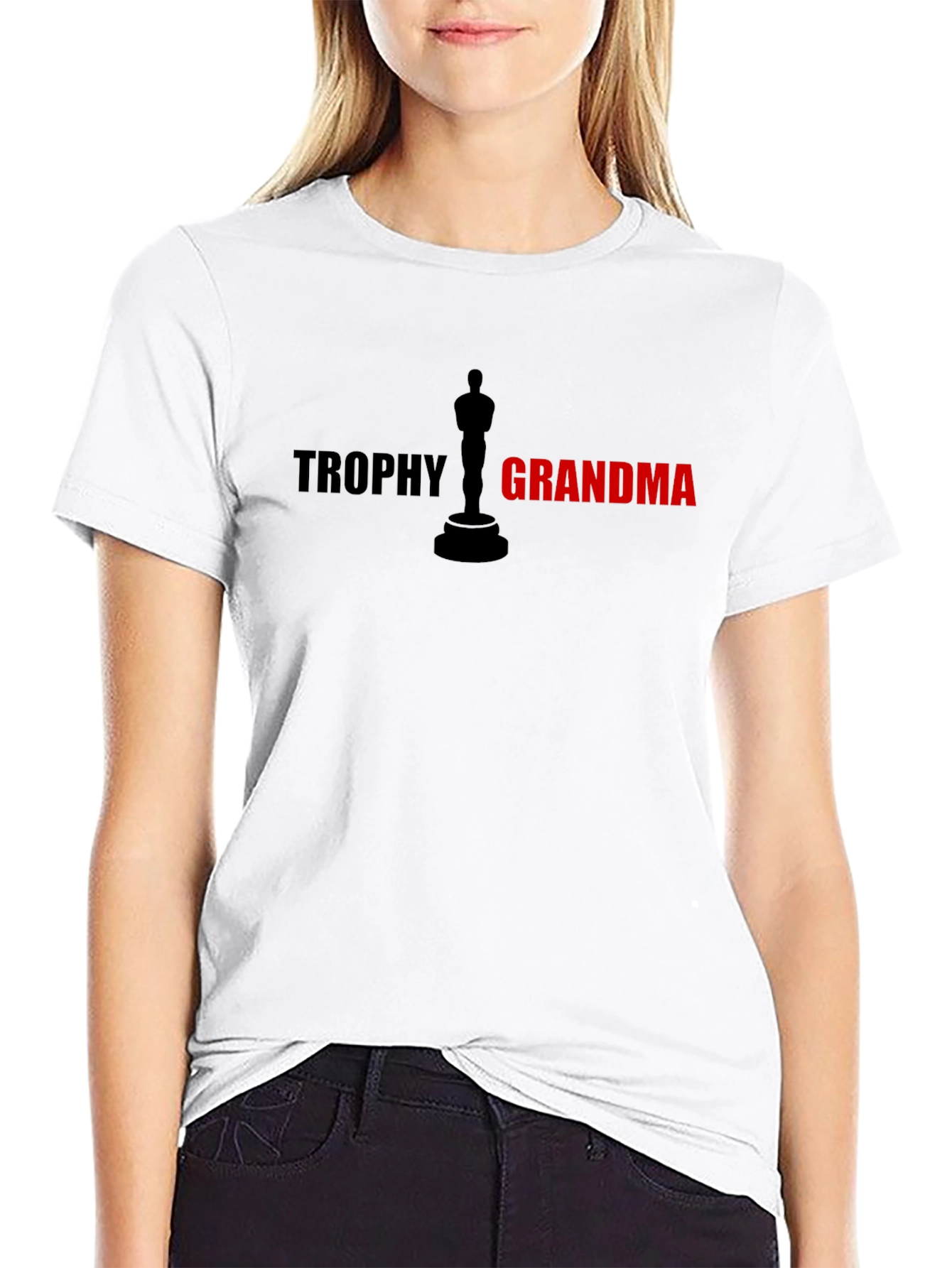 Trophy Grandma Graphic T-Shirt - Black