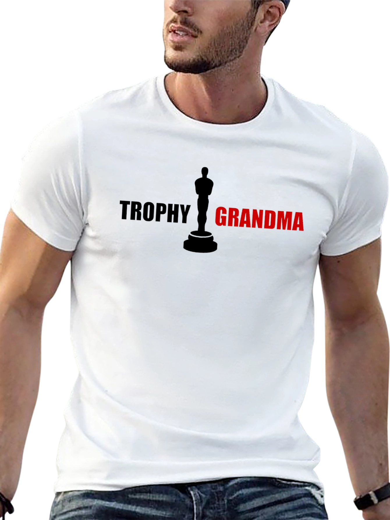 Trophy Grandma Graphic T-Shirt - Black