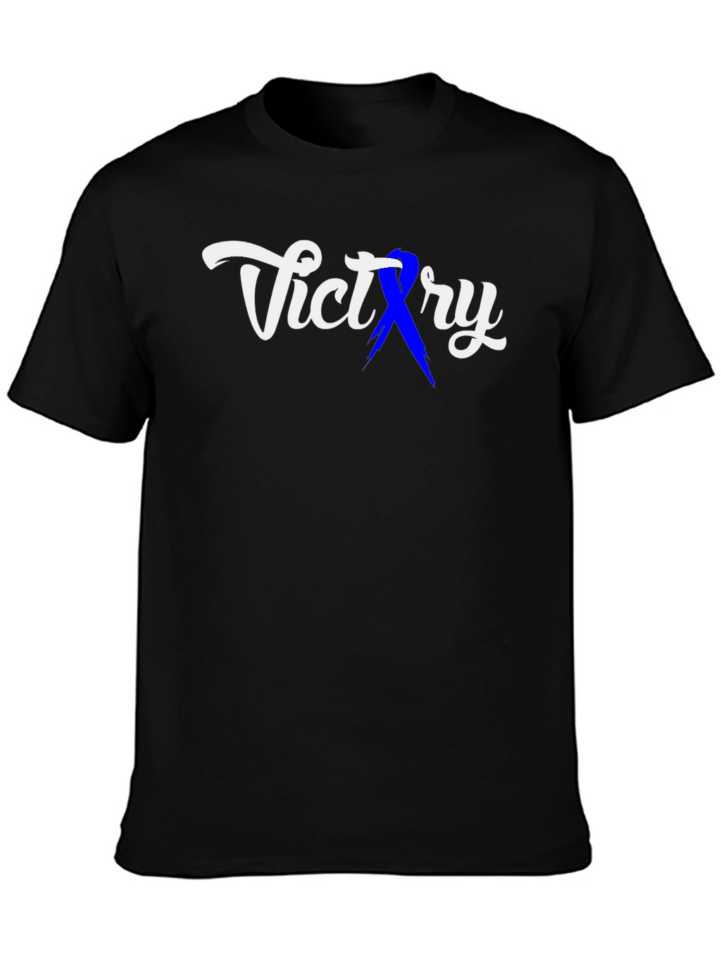 Victory Ribbon Graphic T-Shirt - Classic Black Tee