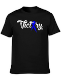 Victory Ribbon Graphic T-Shirt - Classic Black Tee