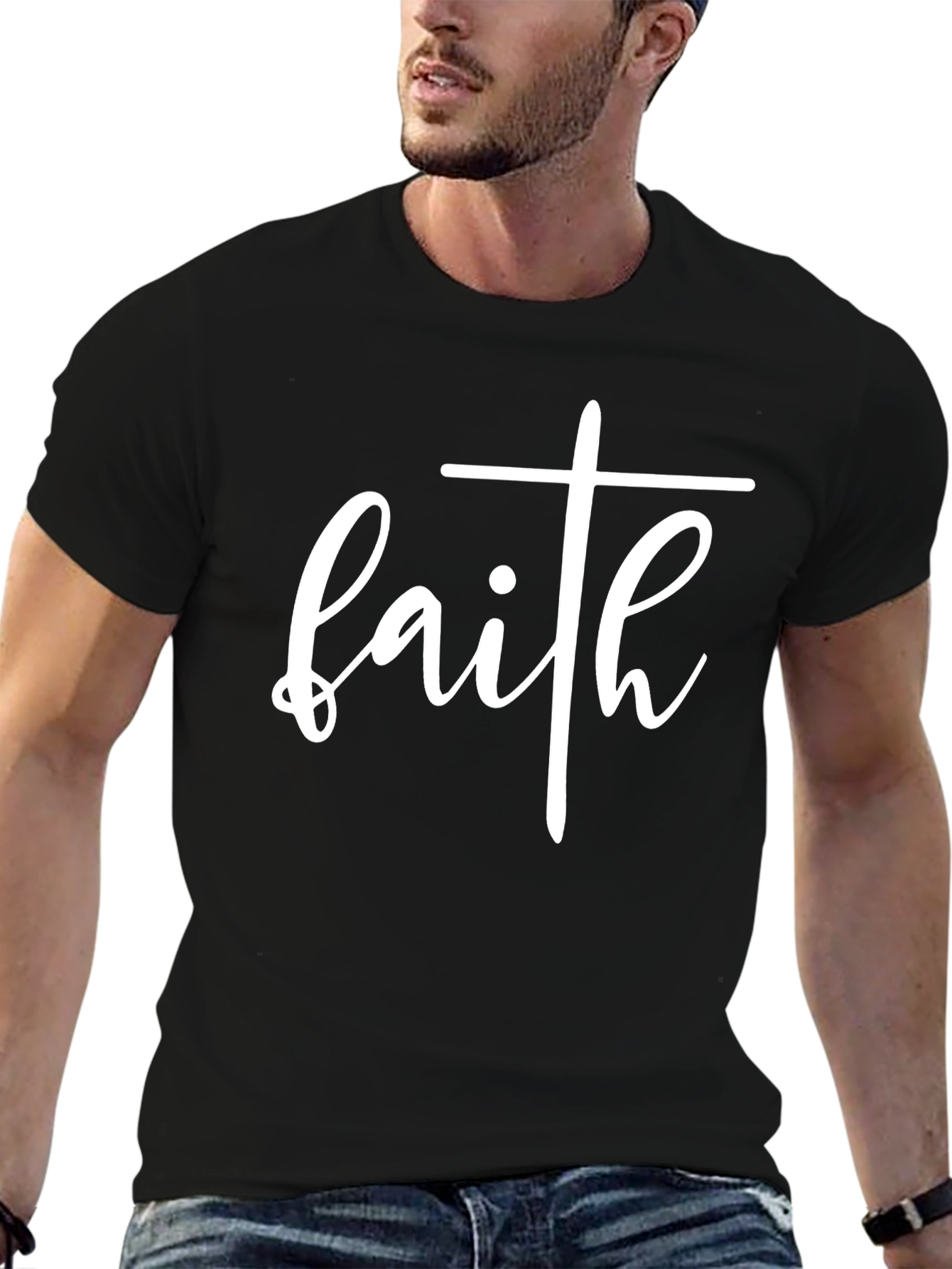 Faith Graphic Tee - Black Christian T-Shirt
