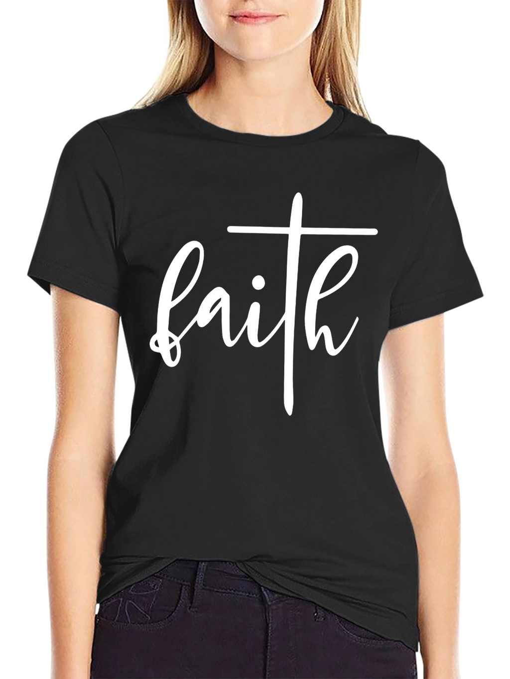 Faith Graphic Tee - Black Christian T-Shirt