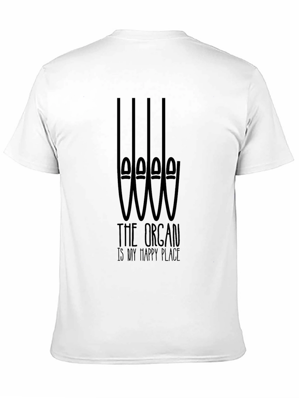 Organ Music Lover T-Shirt: Happy Place Tee
