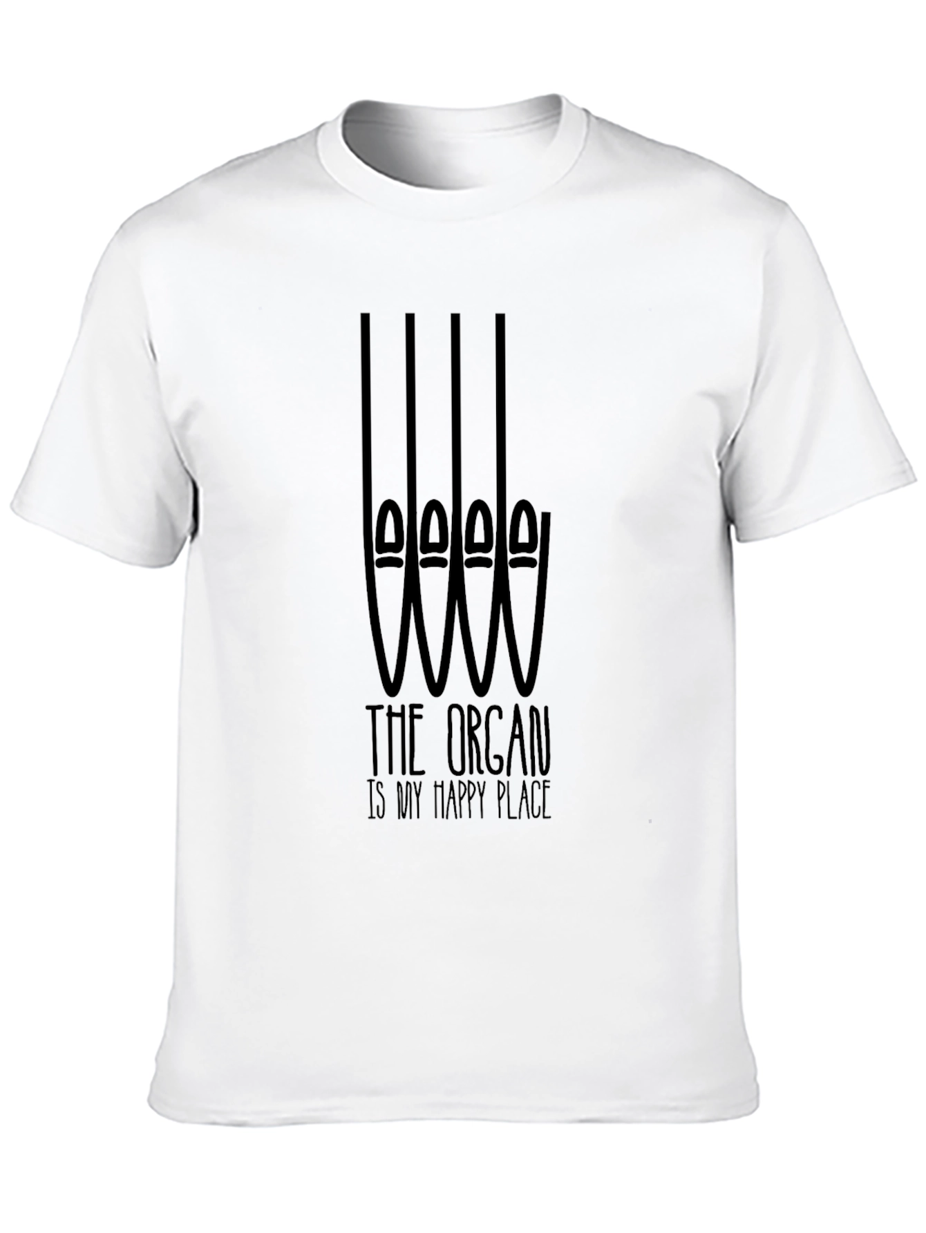 Organ Music Lover T-Shirt: Happy Place Tee