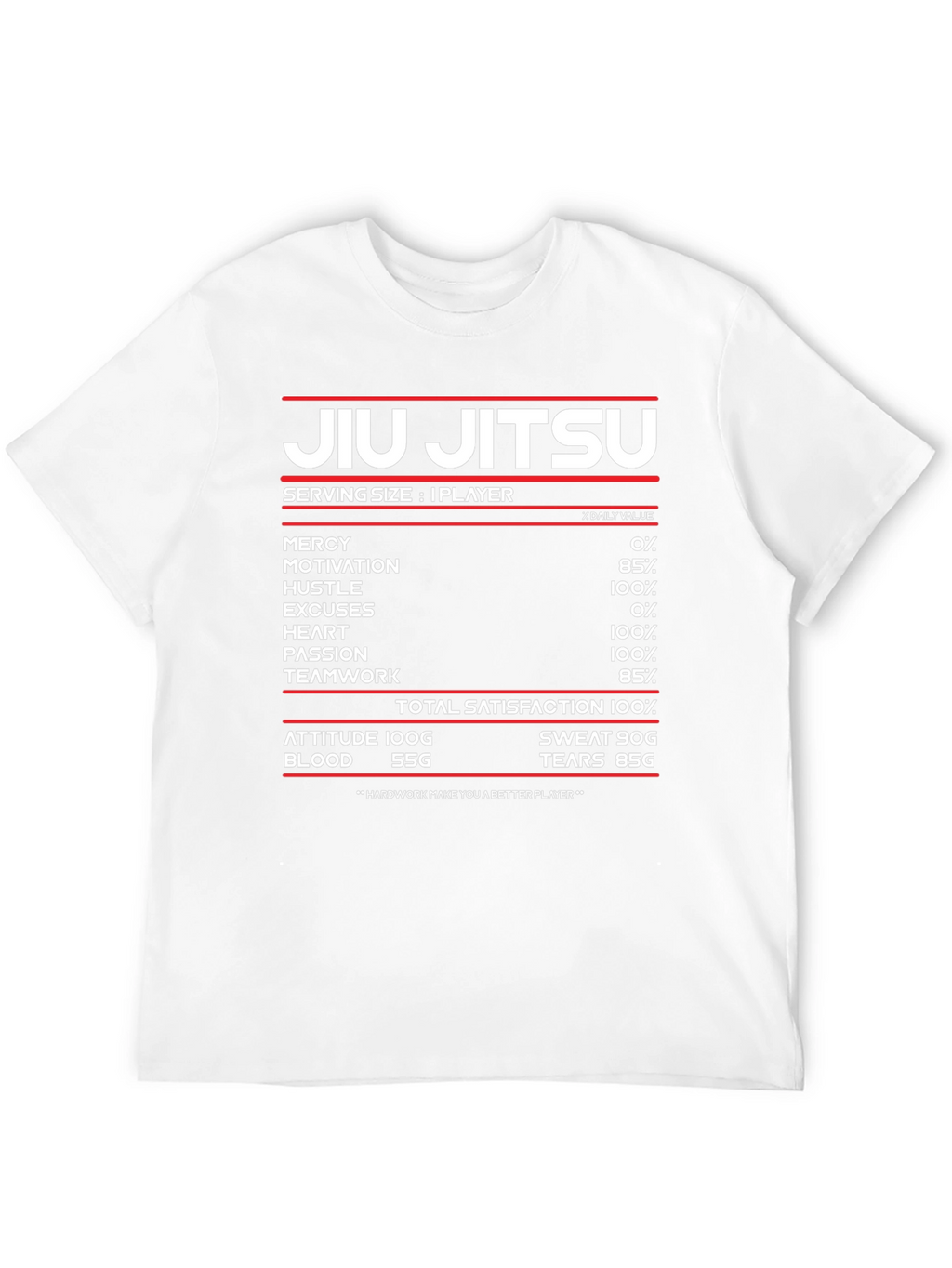 Jiu Jitsu Nutritional Facts T-Shirt