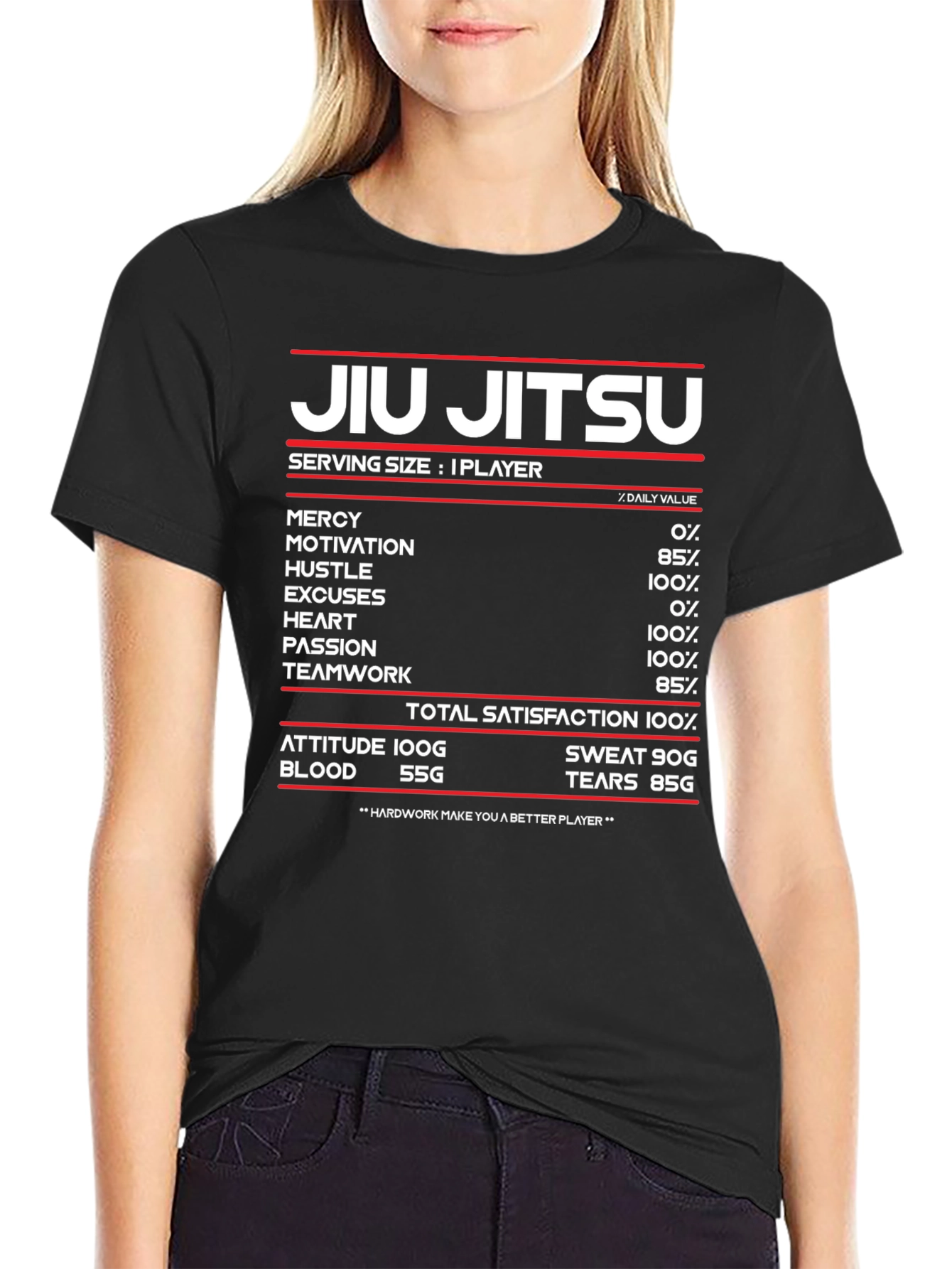 Jiu Jitsu Nutritional Facts T-Shirt