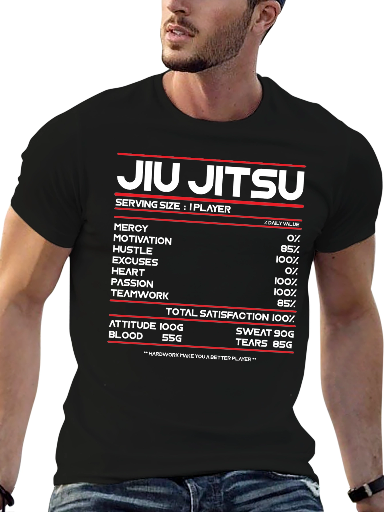 Jiu Jitsu Nutritional Facts T-Shirt