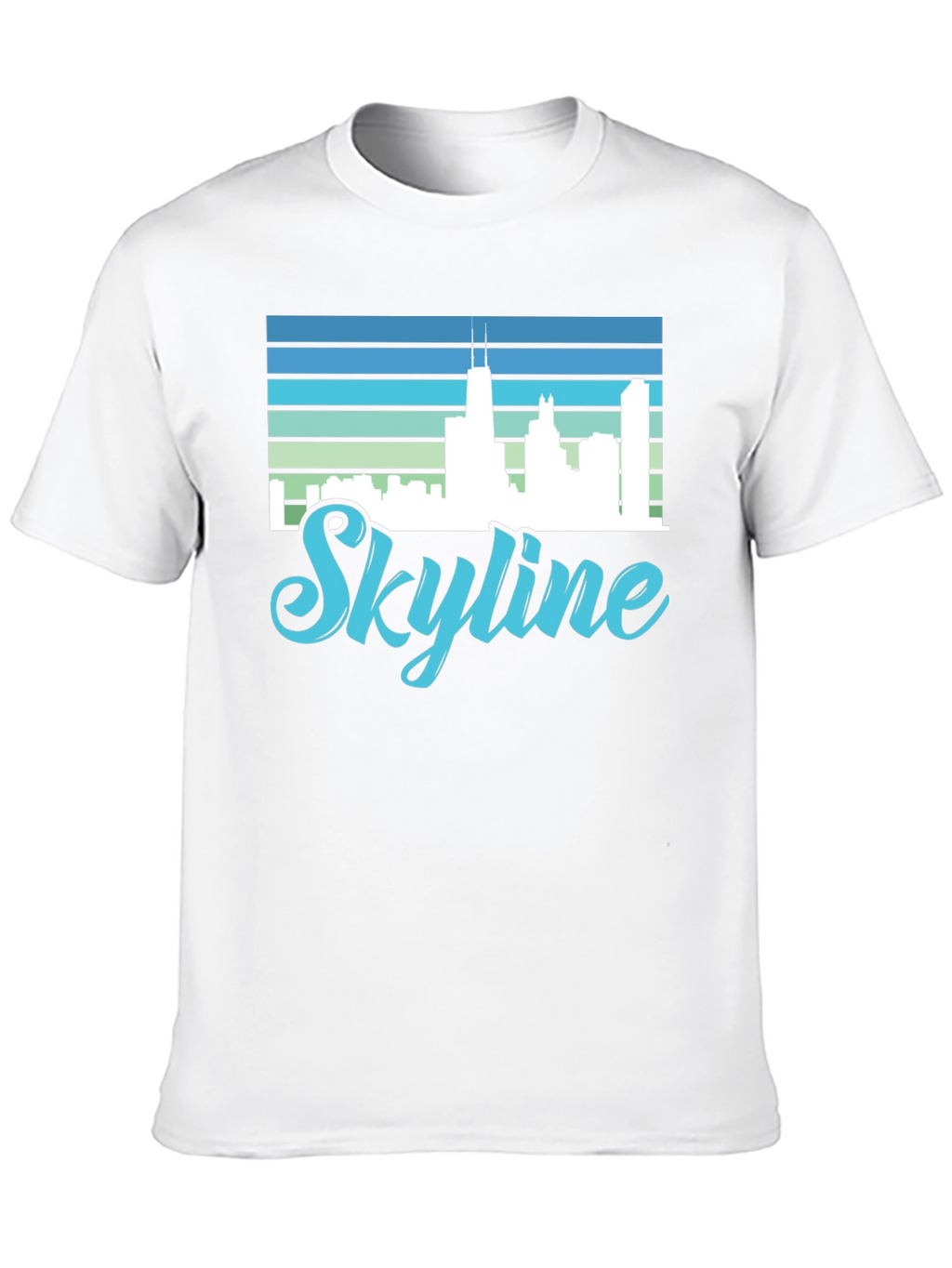 Skyline Graphic Tee - Cityscape Retro Design