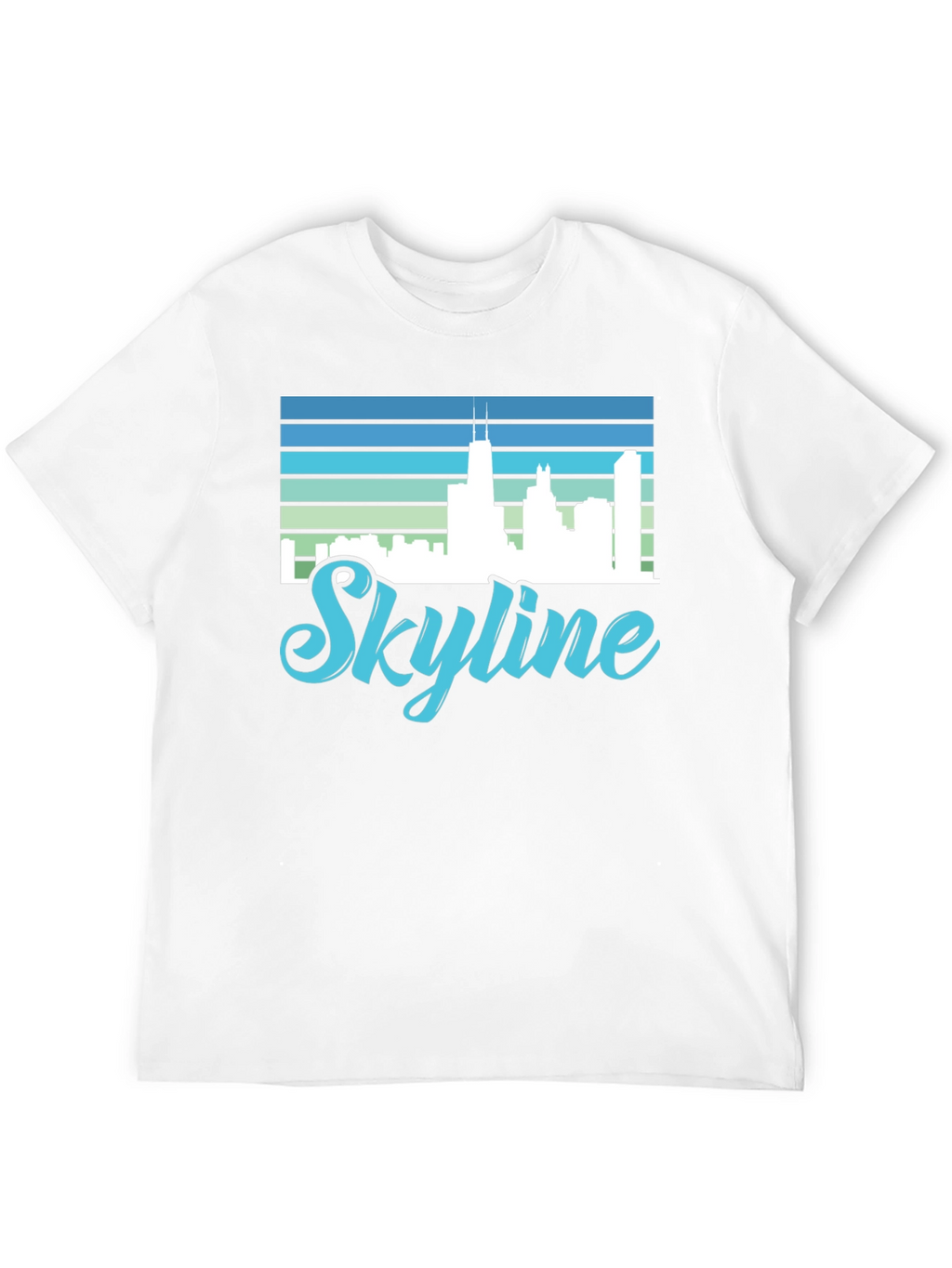 Skyline Graphic Tee - Cityscape Retro Design