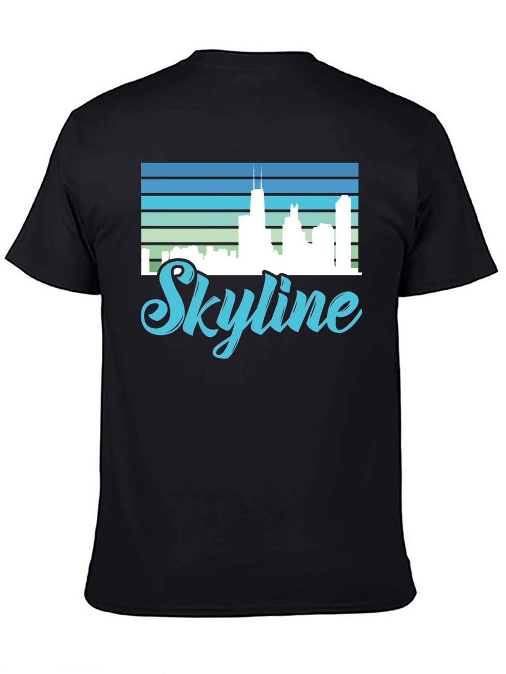 Skyline Graphic Tee - Cityscape Retro Design