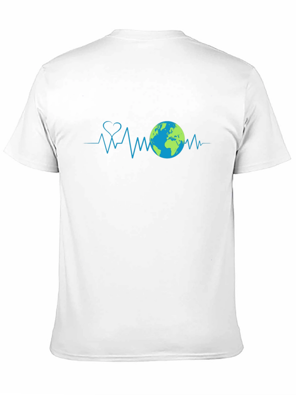 Earth Day Heartbeat T-Shirt - Black