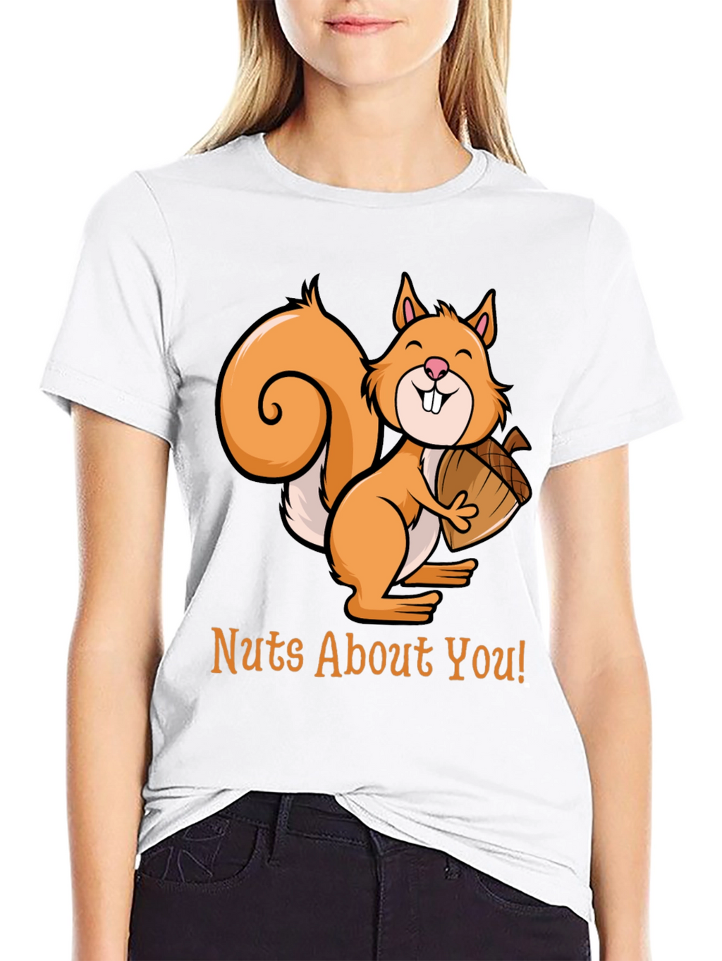Nuts About You Squirrel Graphic Tee