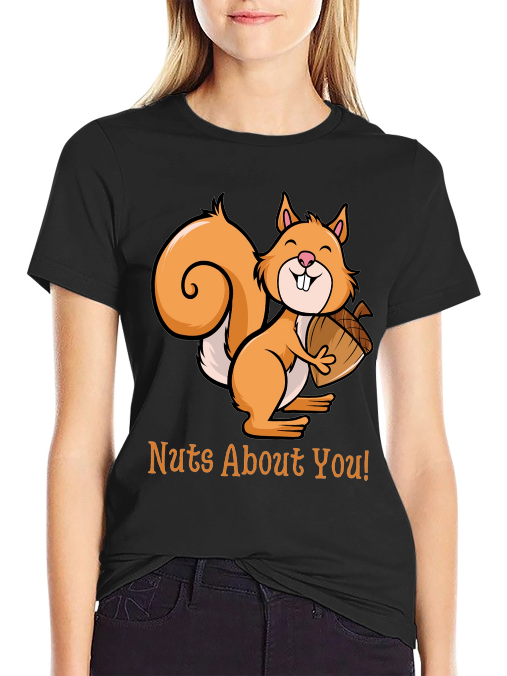 Nuts About You Squirrel Graphic Tee