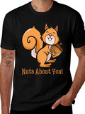 Nuts About You Squirrel Graphic Tee