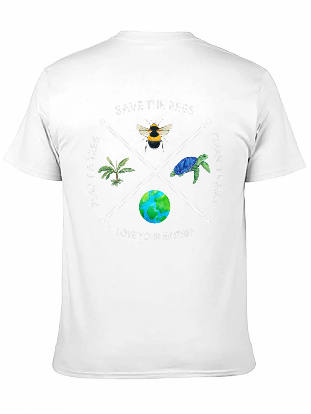 Eco-Friendly Save the Bees Graphic T-Shirt