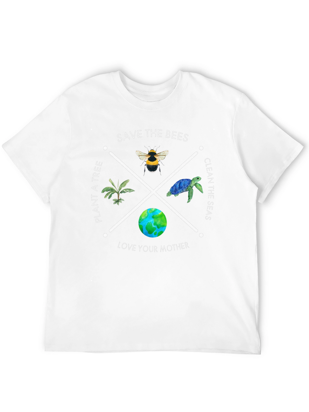 Eco-Friendly Save the Bees Graphic T-Shirt