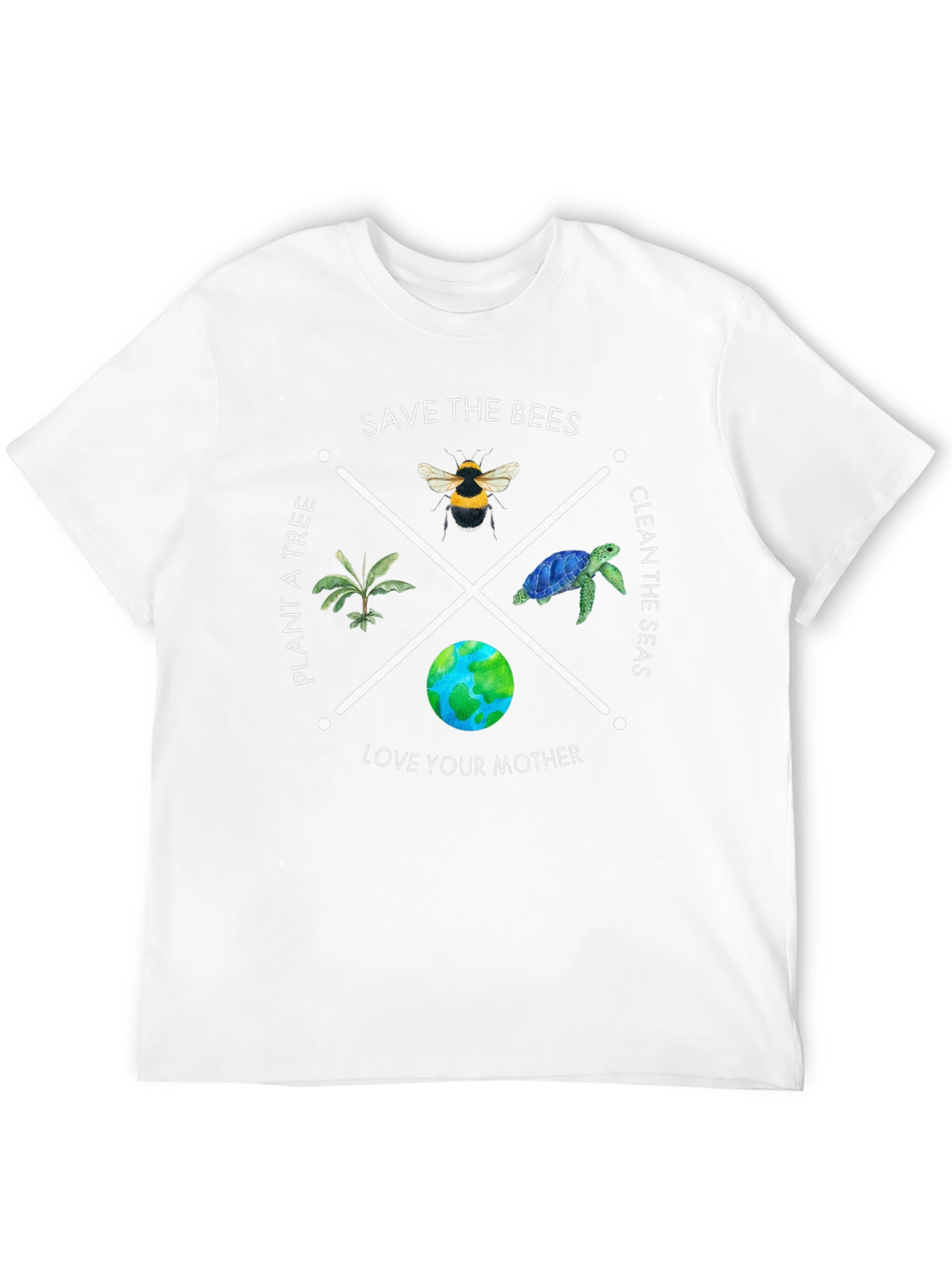 Eco-Friendly Save the Bees Graphic T-Shirt