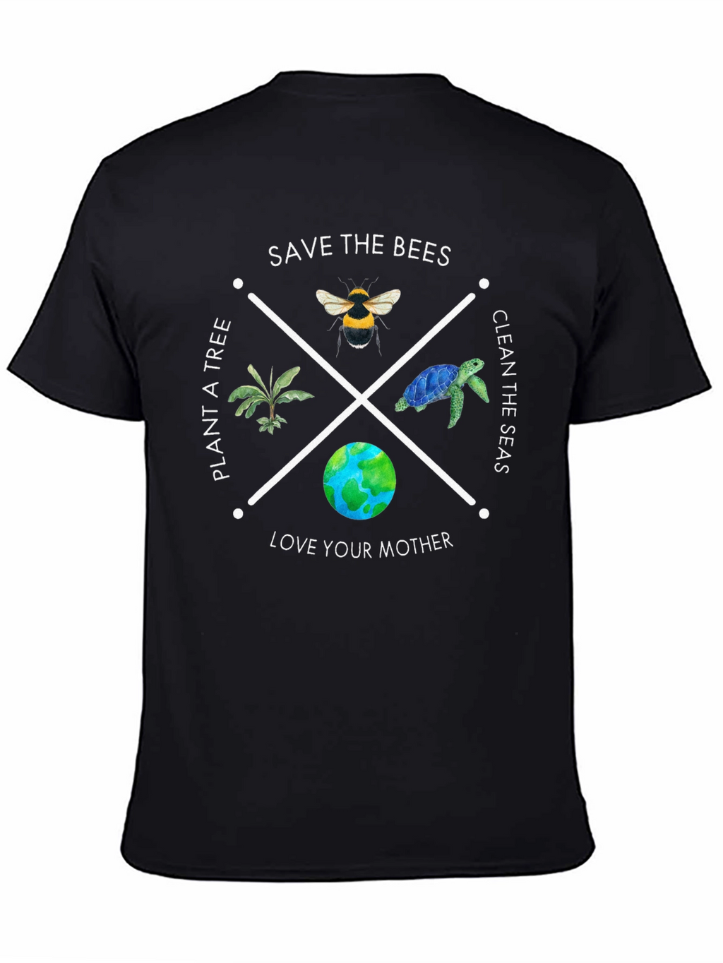 Eco-Friendly Save the Bees Graphic T-Shirt