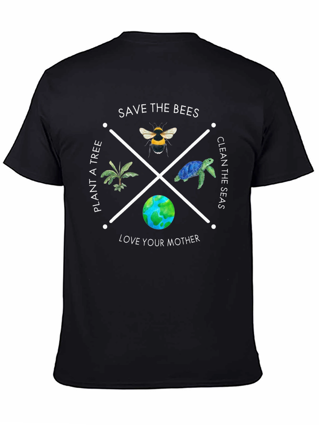 Eco-Friendly Save the Bees Graphic T-Shirt