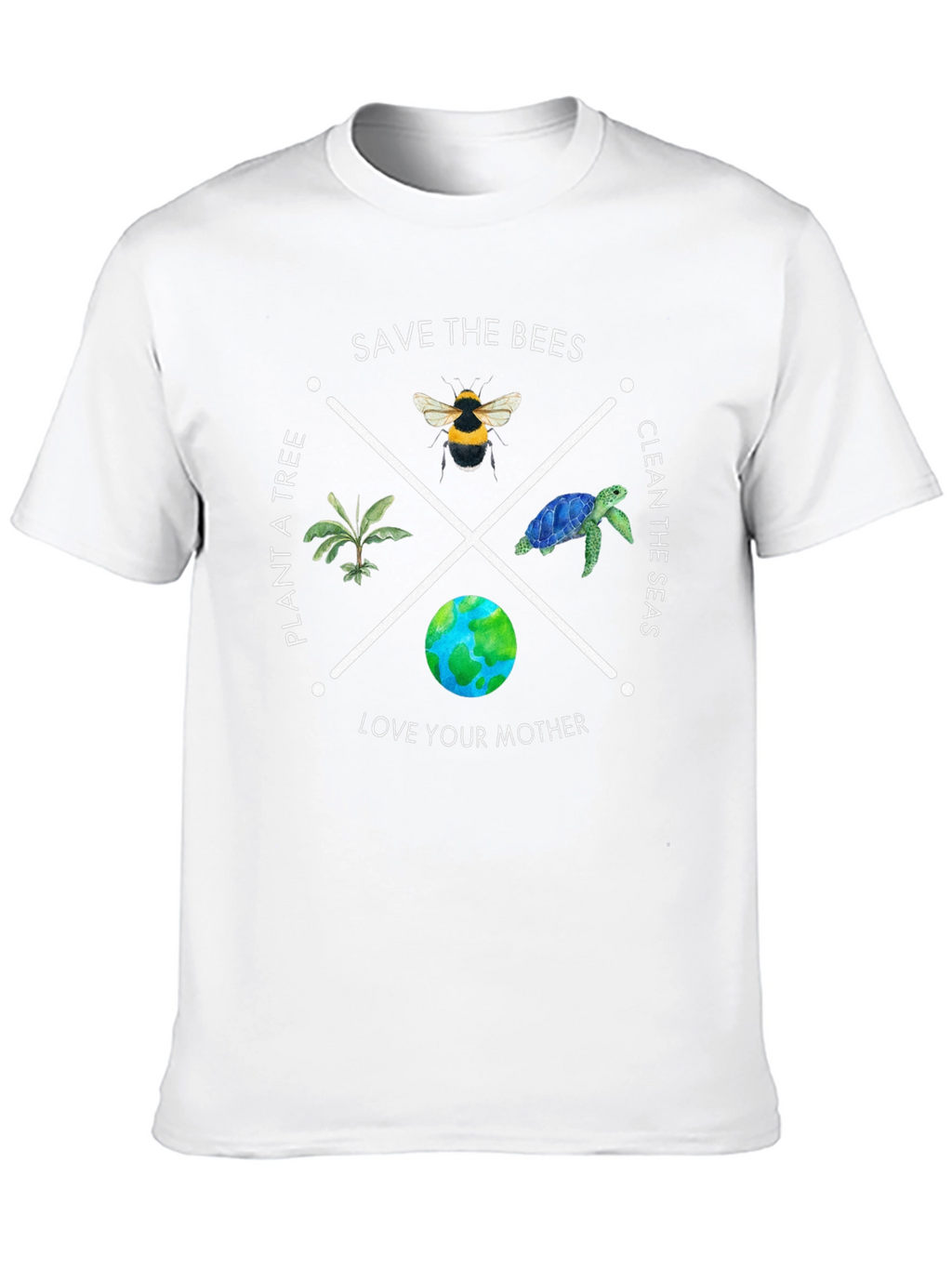 Eco-Friendly Save the Bees Graphic T-Shirt